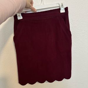 Skies are Blue maroon skirt